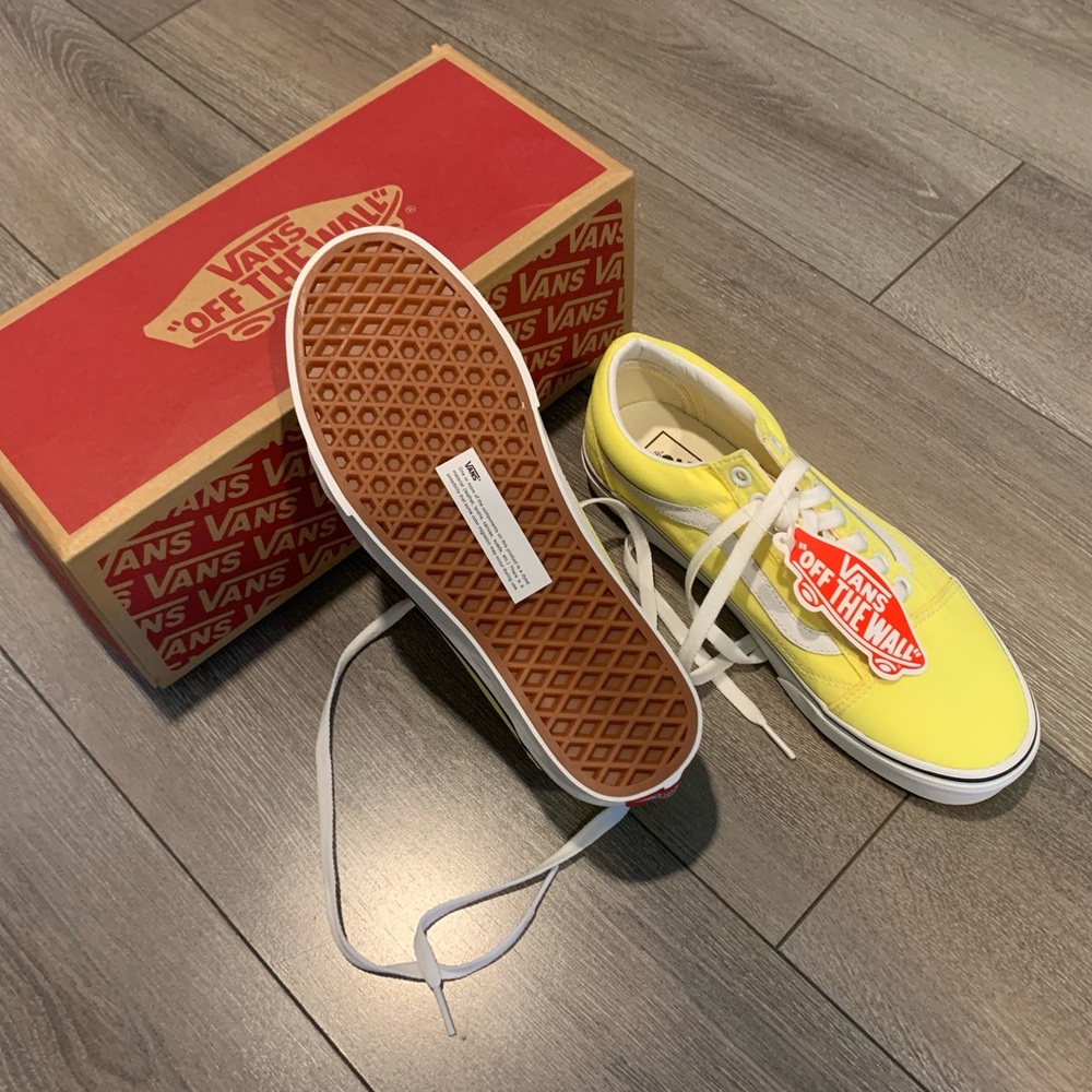 Brand New Bright Yellow VANS Sneakers